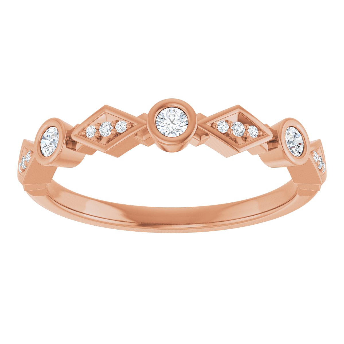 Three-Stone Anniversary Band