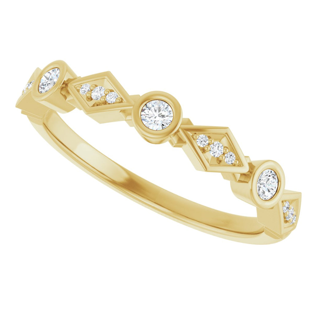 Three-Stone Anniversary Band