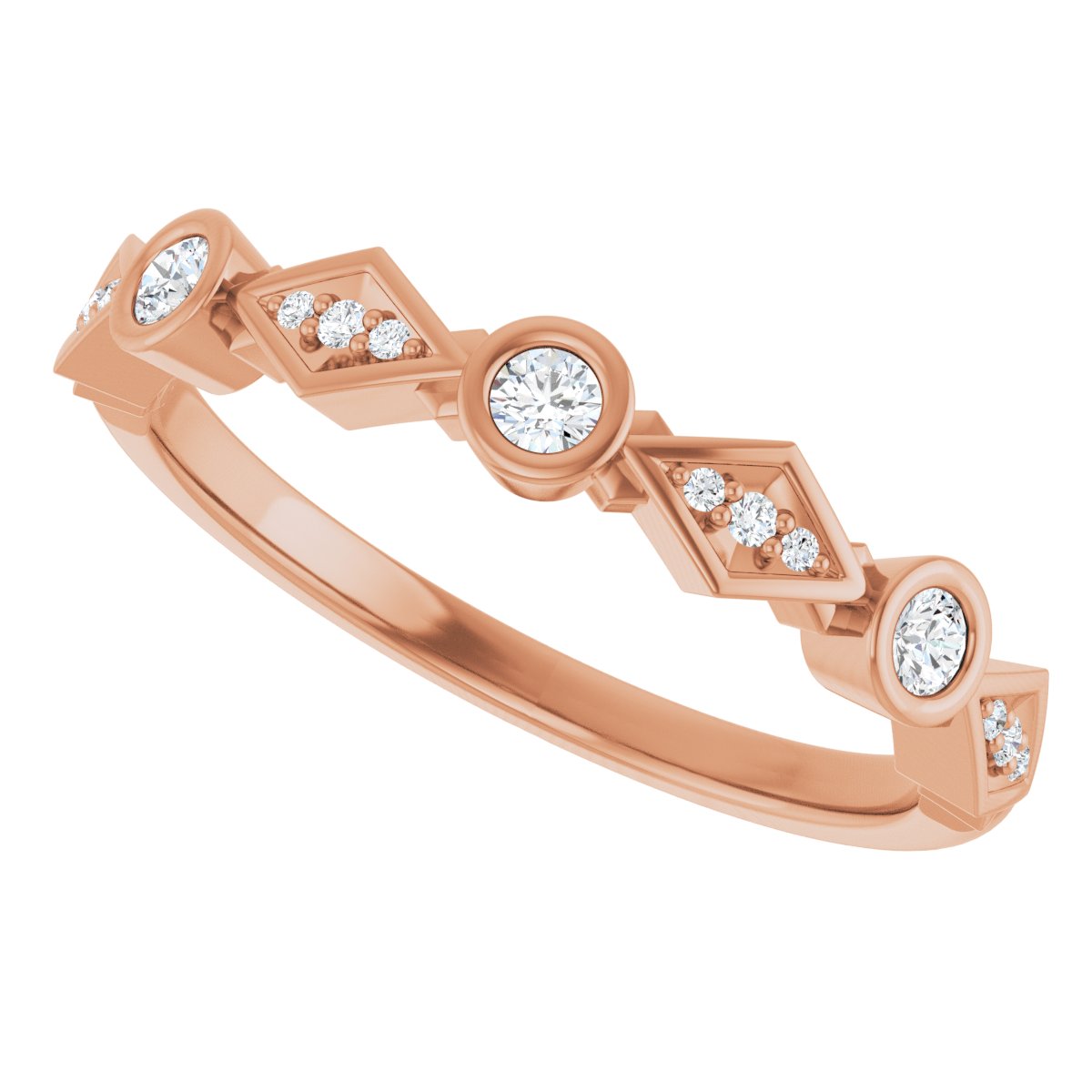 Three-Stone Anniversary Band
