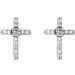 Accented Cross Earrings