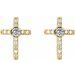 Accented Cross Earrings