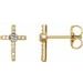 Accented Cross Earrings