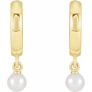 Pearl Hoop Earrings