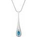 Bezel-Set Halo-Style Necklace or Pendant