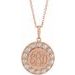 Engravable Halo-Style Necklace or Pendant