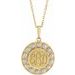 Engravable Halo-Style Necklace or Pendant