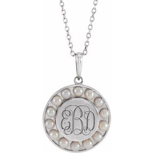 Engravable Halo-Style Necklace or Pendant