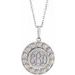Engravable Halo-Style Necklace or Pendant