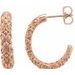 Sculptural J-Hoop Earrings