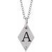 Engravable Rhombus Necklace or Pendant