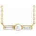 Pearl Petite Bar Necklace or Center