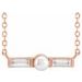 Pearl Petite Bar Necklace or Center