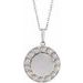 Engravable Halo-Style Necklace or Pendant
