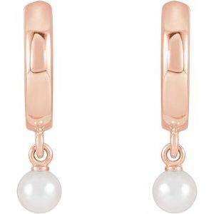 Pearl Hoop Earrings