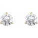 Round 3-Prong Cocktail-Style Stud Earrings