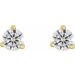 Round 3-Prong Cocktail-Style Stud Earrings