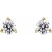 Round 3-Prong Cocktail-Style Stud Earrings