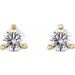 Round 3-Prong Cocktail-Style Stud Earrings