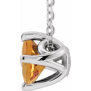 Solitaire Necklace or Slide Pendant