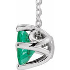 Solitaire Necklace or Slide Pendant