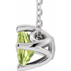 Solitaire Necklace or Slide Pendant