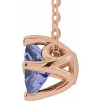 Solitaire Necklace or Slide Pendant