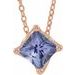 Solitaire Necklace or Slide Pendant