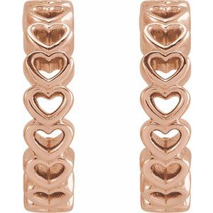 Heart Hoop Earrings