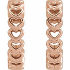 Heart Hoop Earrings