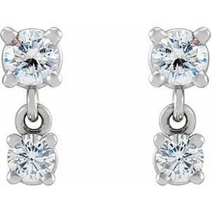 Two-Stone Earrings