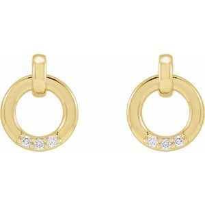 Accented Circle Earrings