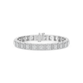 9 ⅞ ctw Round and Princess LGD Halo Tennis Bracelet - 7 Inches
