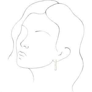 Pearl Hoop Earrings