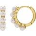 Pearl Huggie Earrings