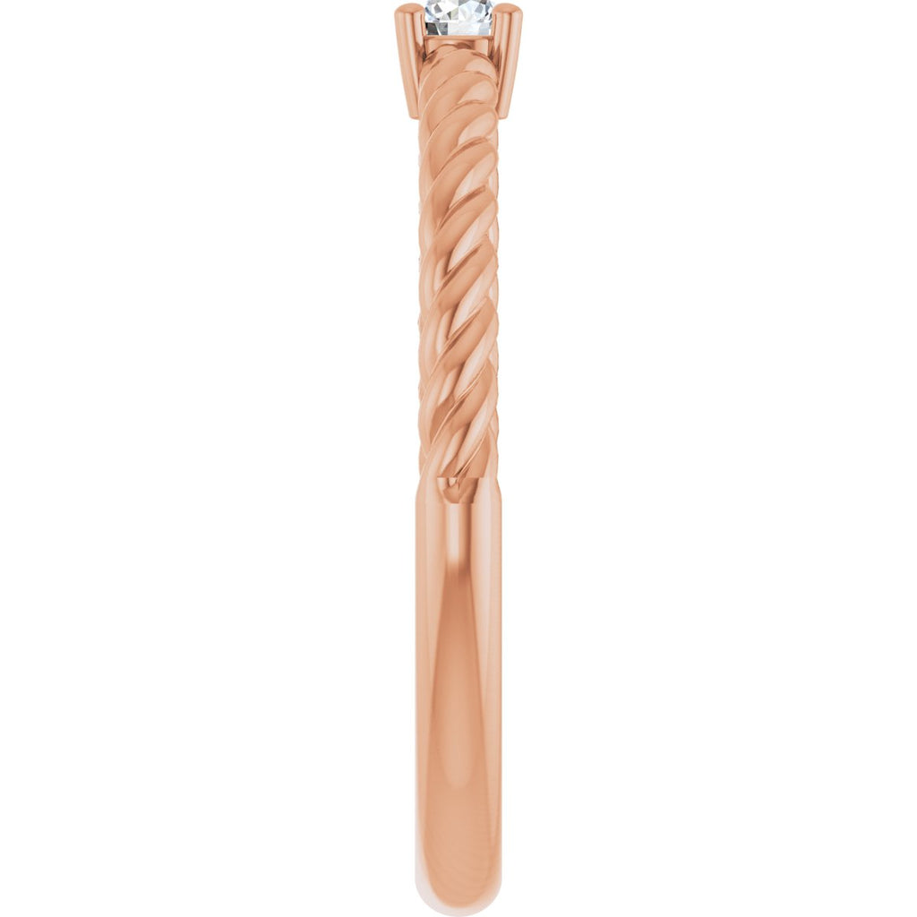 Rope Solitaire Ring