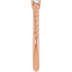 Rope Solitaire Ring