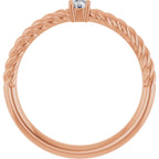 Rope Solitaire Ring