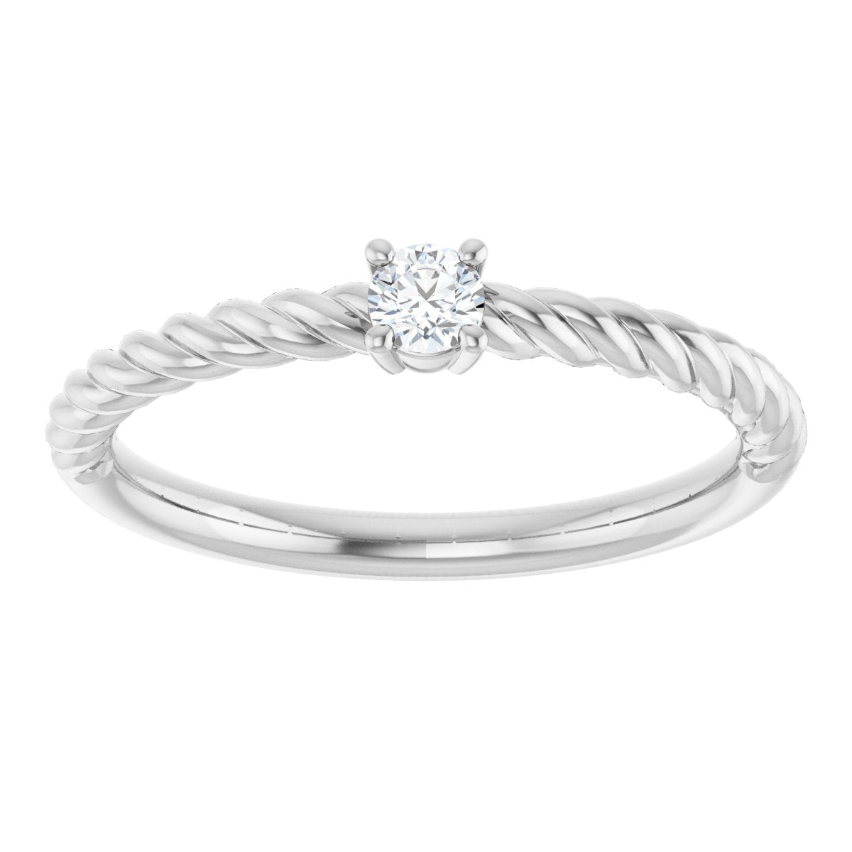 Rope Solitaire Ring