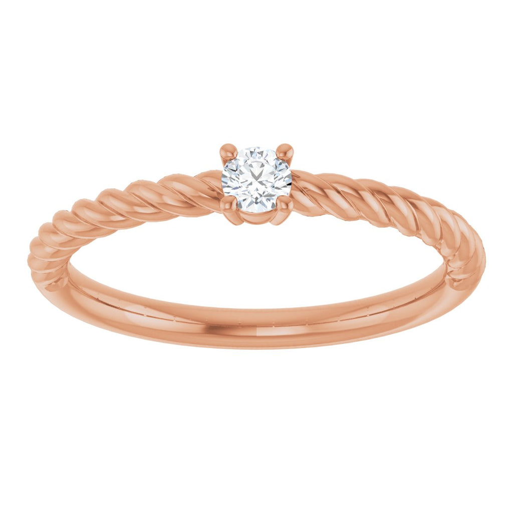 Rope Solitaire Ring