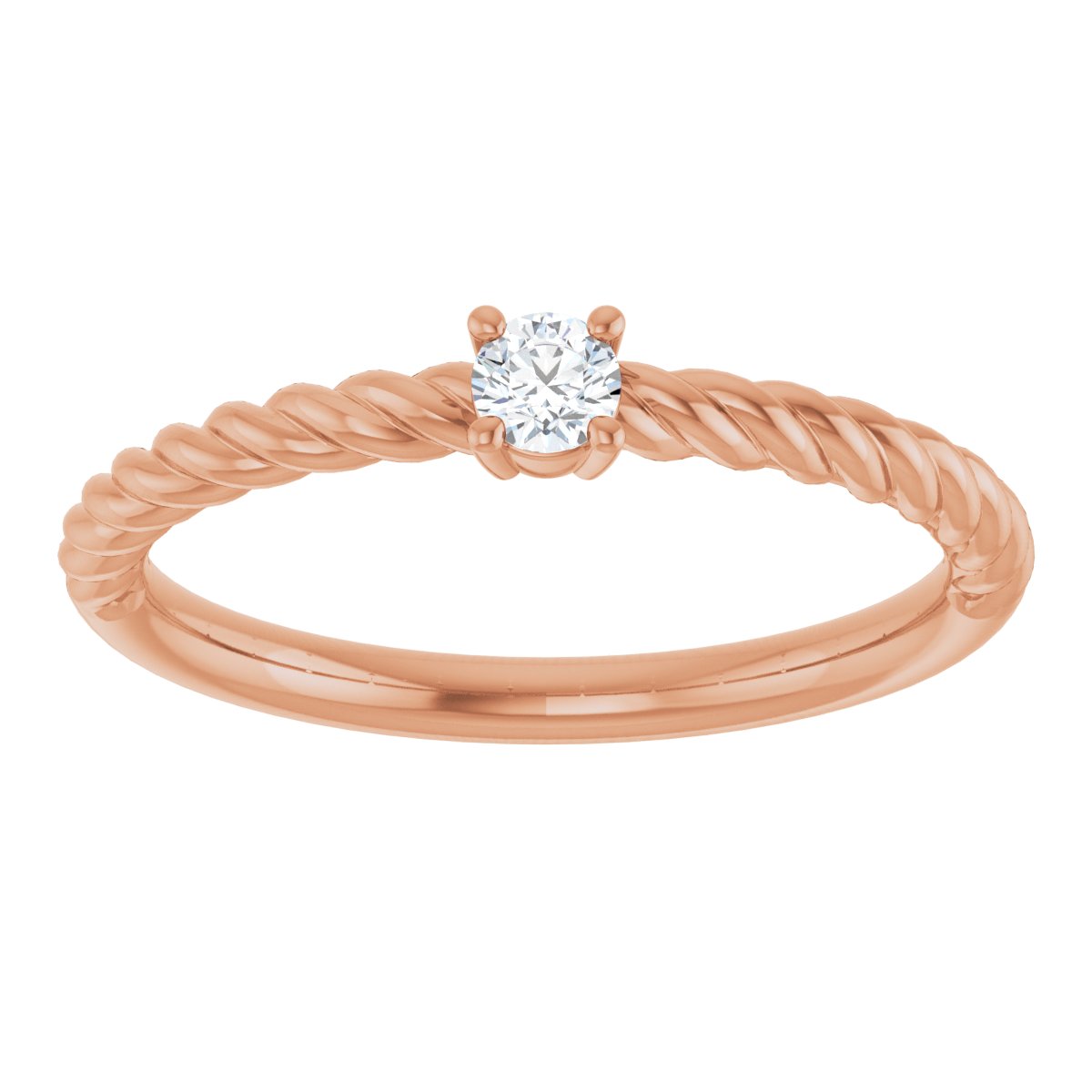 Rope Solitaire Ring