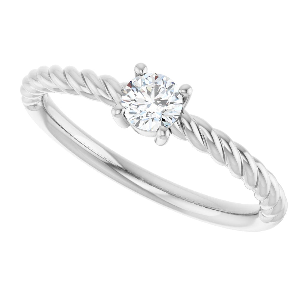 Rope Solitaire Ring