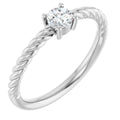 Rope Solitaire Ring
