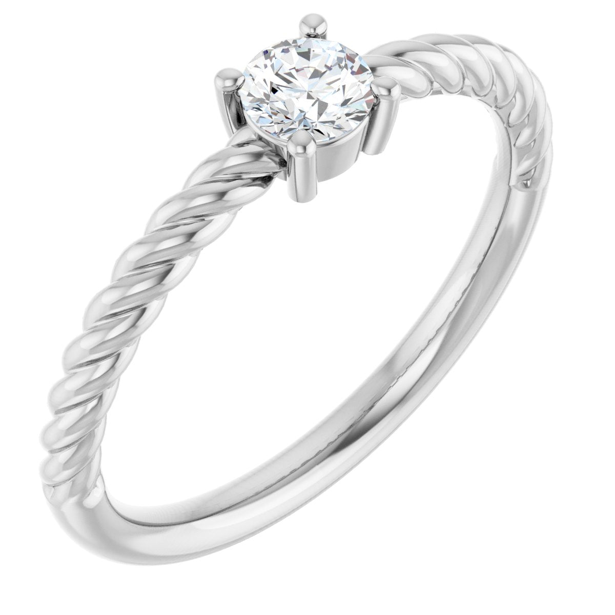 Rope Solitaire Ring