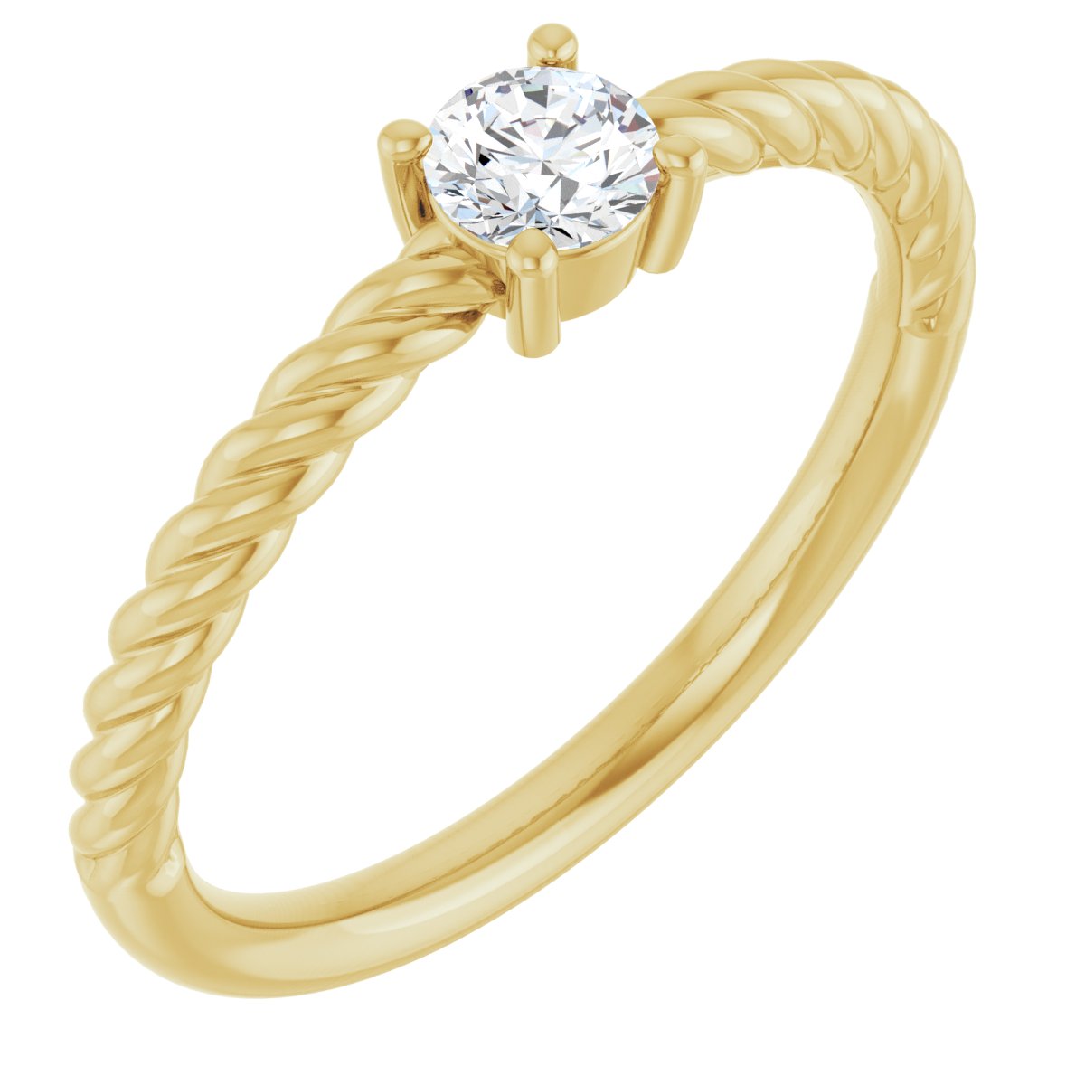 Rope Solitaire Ring