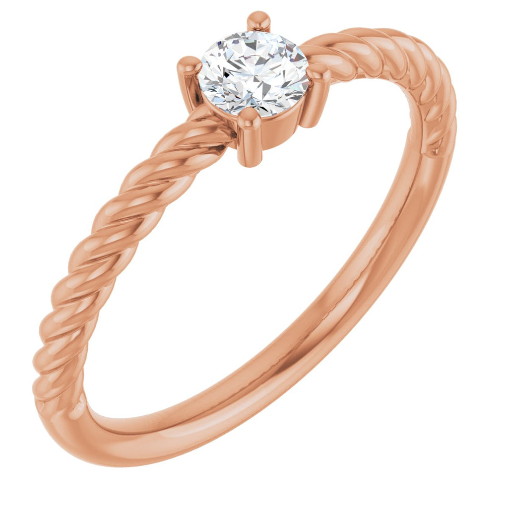 Rope Solitaire Ring