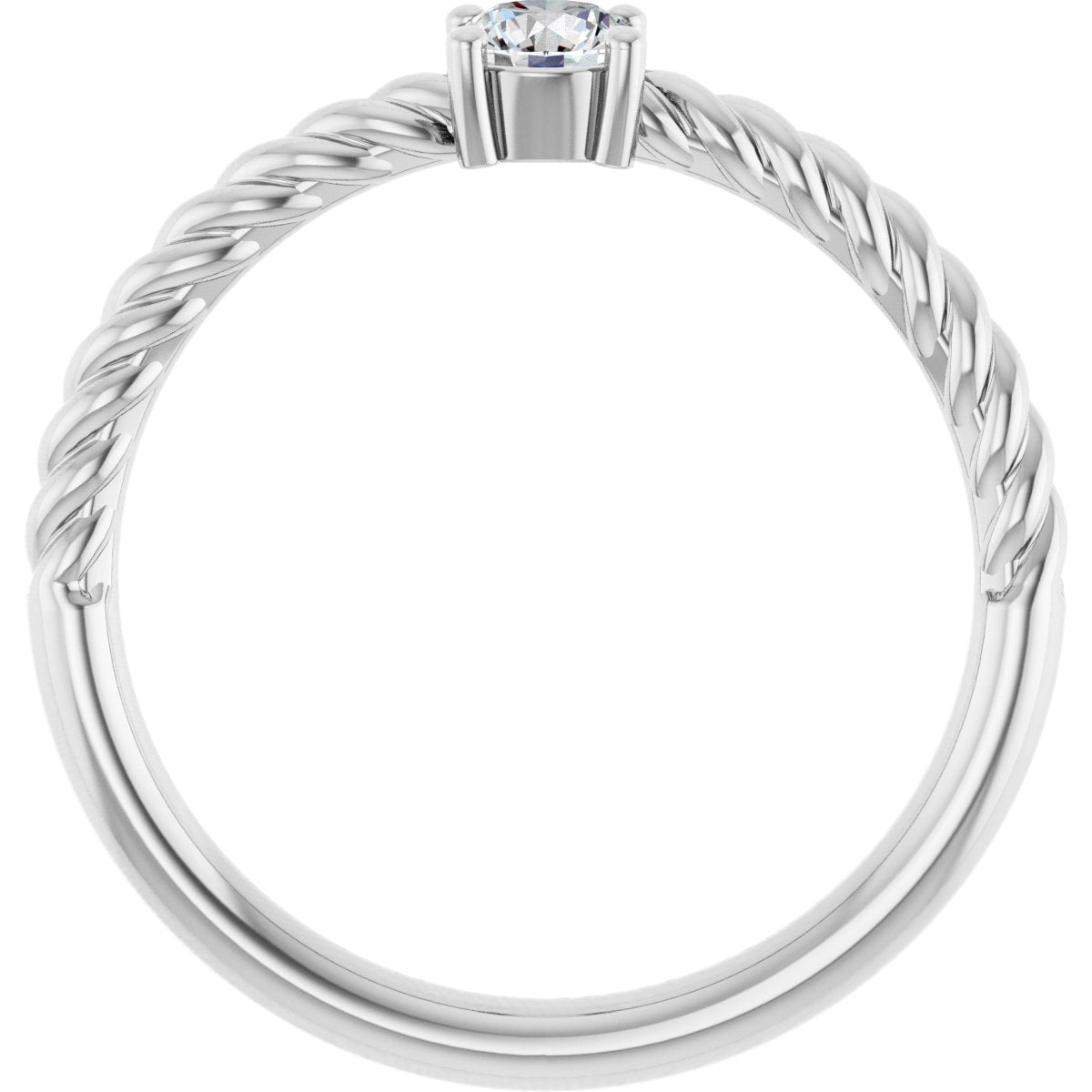Rope Solitaire Ring