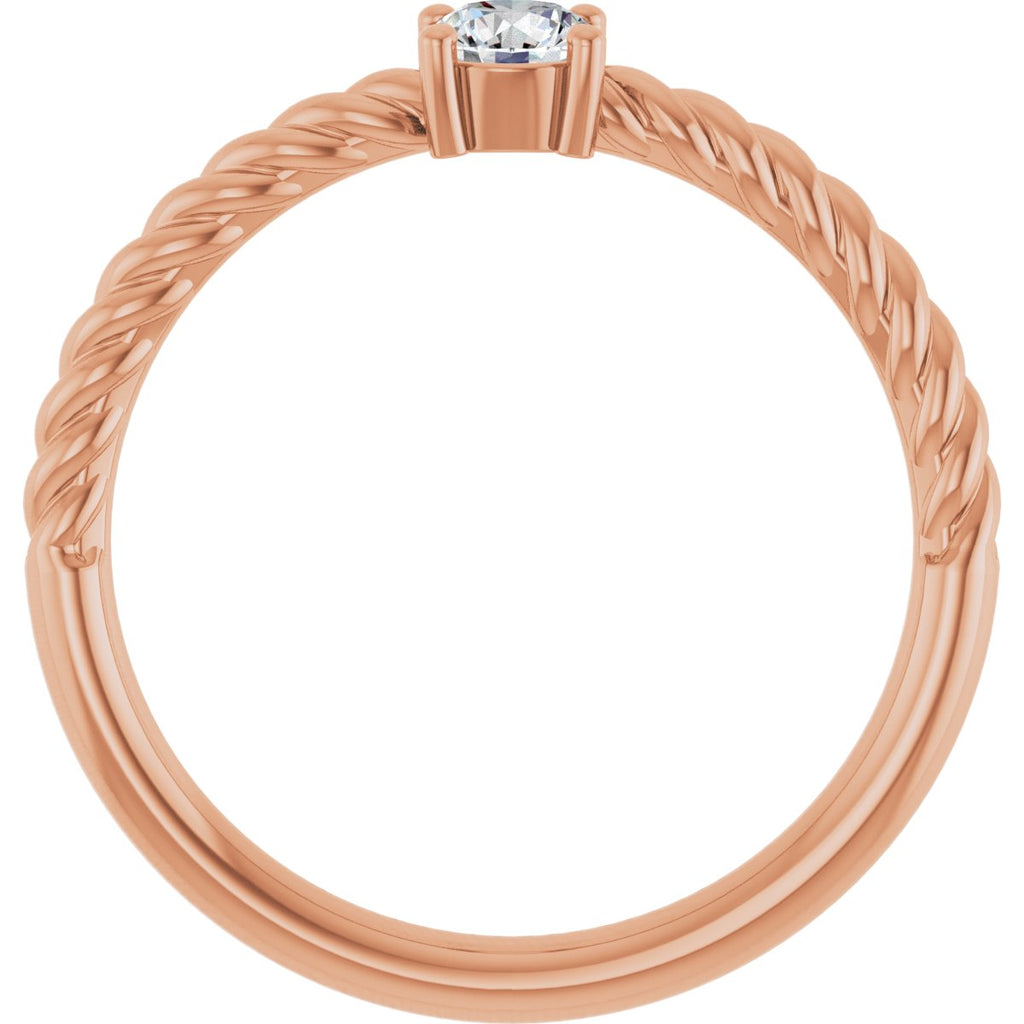 Rope Solitaire Ring