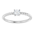 Rope Solitaire Ring