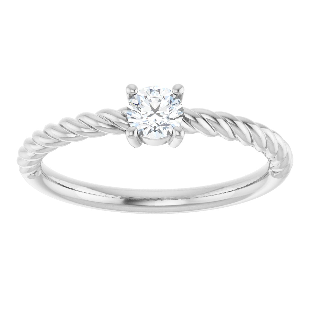 Rope Solitaire Ring