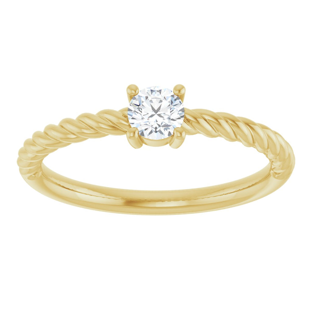 Rope Solitaire Ring